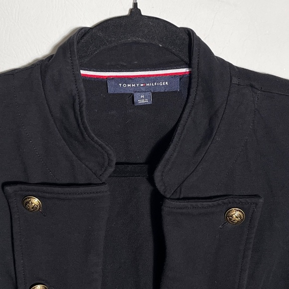 Tommy Hilfiger Women's Military Band Jacket Cardigan Black Medium - Picture 7 of 10